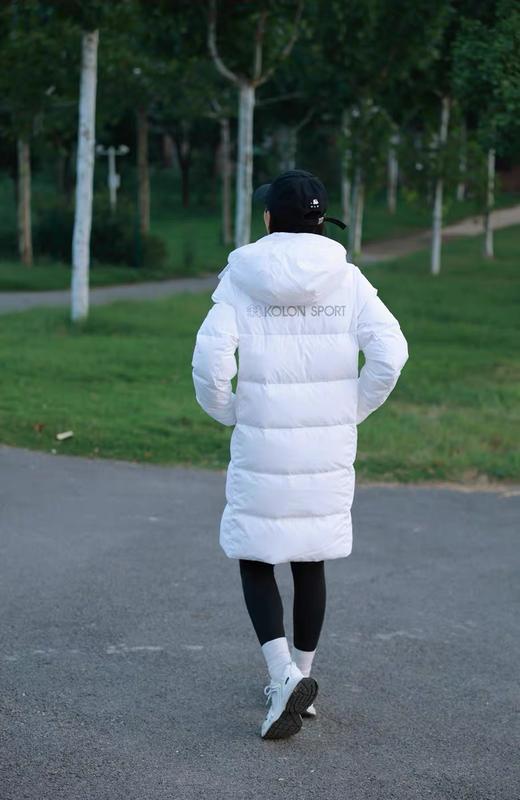 毒家发售，klKOLON ++SPORT可龙！！！80鹅绒服！单件300g左右填充绒！防泼水男女多口袋中长款运动连帽羽绒服  中长款 商品图4