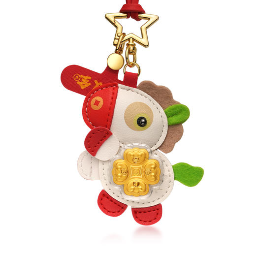 严选 | 赚元马福运双全新年挂饰999足金 2026马年红新春礼品钥匙扣宝宝挂件 商品图8