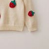 马克珍妮女童甜趣草莓绞花针织衫2025年秋冬新款551901 商品缩略图4