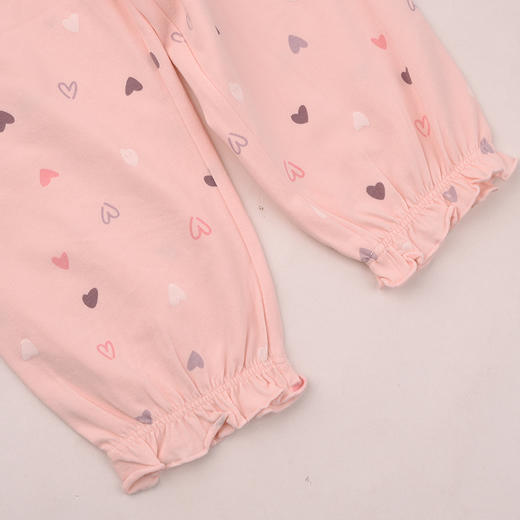 棉果果春季新品女宝大码中大童满印柔软舒适5A抗菌纯棉对开套装M121304226025 商品图6