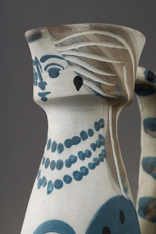 独角鹿西洋古董1955年代西班牙艺术巨匠毕加索与法国Madoura工坊合作出品限量装饰陶瓶「Femme (A.R.301) 女人像 301」 商品图9