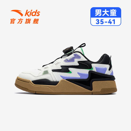 骜杰丨安踏儿童板鞋男童鞋2025秋冬新款低帮板鞋旋钮扣鞋滑板鞋子312548009 商品图0