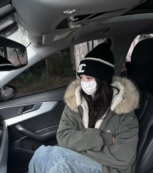 香家冬季新款熊猫帽毛线羊毛针织帽 商品图12