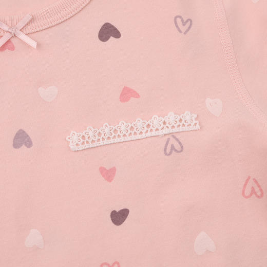 棉果果春季新品女宝满印柔软舒适5A抗菌纯棉套头套装M121302226019 商品图2