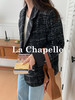 拉夏贝尔/La Chapelle高级感重工编织小香风外套~翻领双排扣廓形西装 商品缩略图4
