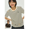 CryingCenter 女款正肩圆弧钉珠条纹短袖 哭喊中心 商品缩略图1