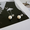 【天然正品】AU750黄金镶天然近完美约8.9MM白色珍珠耳钉8.9MM（皆取最大值）女士061125NJS24 特价：420元 商品缩略图4