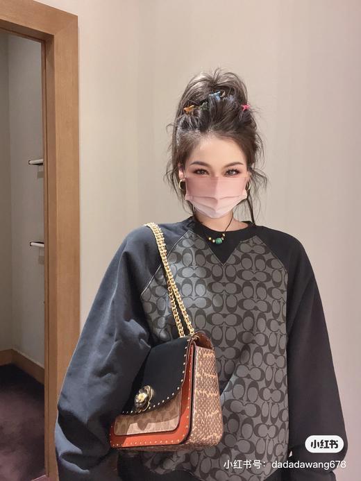 COACH/蔻驰奥莱男士经典标志老花拼接圆领卫衣 商品图1