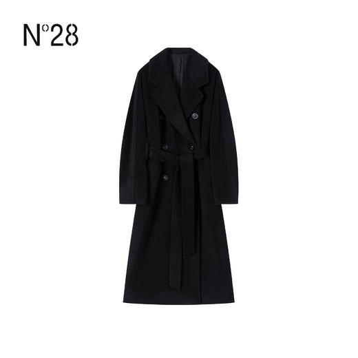 N°28  2025秋冬复古双排扣羊毛大衣毛呢外套女8855A1D876  商品图4