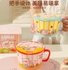 4楼Eubelle欧蓓 川岛屋&lulu猪联名 泡面碗带盖陶瓷拉面大碗 活动价：58元 商品缩略图0