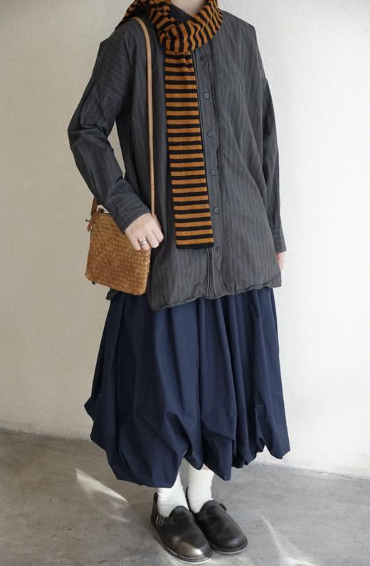 apuntob 米白/蓝黑蓬蓬半身裙 商品图3