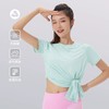 时尚后开叉运动T恤两穿健身瑜伽瑜伽段短袖VTX8024 商品缩略图0
