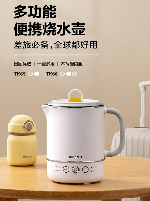 北鼎便携电热水壶差旅小型316不锈钢恒温烧水壶保温一体TK66&TK65 商品图0
