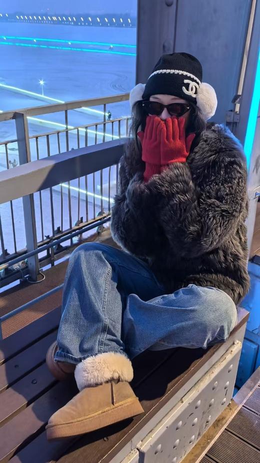 香家冬季新款熊猫帽毛线羊毛针织帽 商品图9