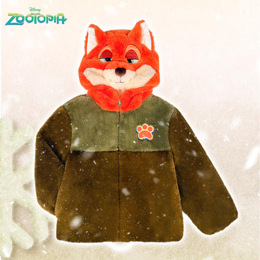 疯狂动物城2朱迪尼克狐狸绒感外套保暖冬新款男女童仿兔毛毛绒套装亲子扮演装 商品图2