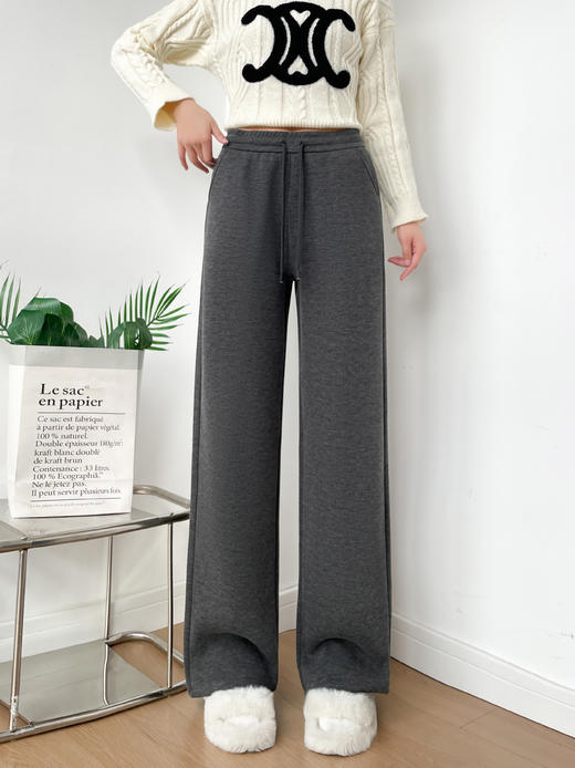 【YW】无忧购羊绒超细条妈妈裤加绒保暖保暖休闲直筒裤2908#（截单后3-5天发货） 商品图2