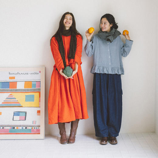 绽放798朵/牛仔很忙·立体裁剪半腰松紧气球感牛仔裤复古显瘦长裤 商品图3