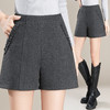 毛呢短裤高腰时尚厚款直筒裤，休闲三分外穿裤靴裤MYX-PH-1617-Y 商品缩略图2