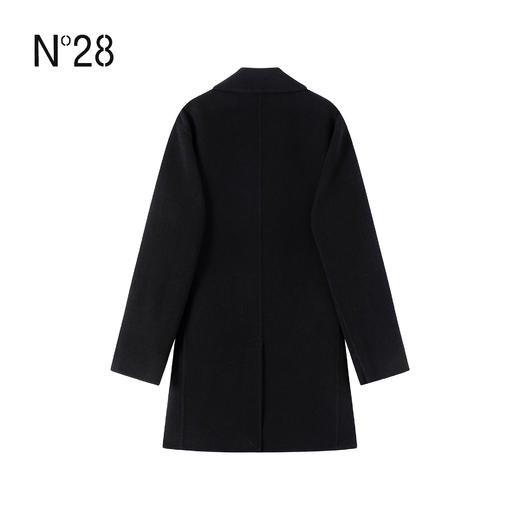 N°28 2025秋冬新款羊毛大衣女中长款通勤风显瘦韩版气质外套8855A1D706  商品图3