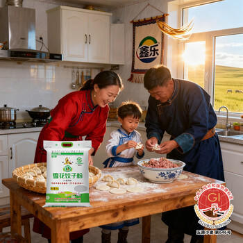 鑫乐雪花饺子粉10斤 内蒙河套平原饺子粉 中筋面粉 水饺粉 /粮油调味 /面粉 /通用粉 商品图4