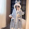 【YW】无忧购可爱卡通睡袍女秋冬季珊瑚绒加厚加绒睡衣睡裙家居服浴袍（截单后3-5天发货) 商品缩略图1