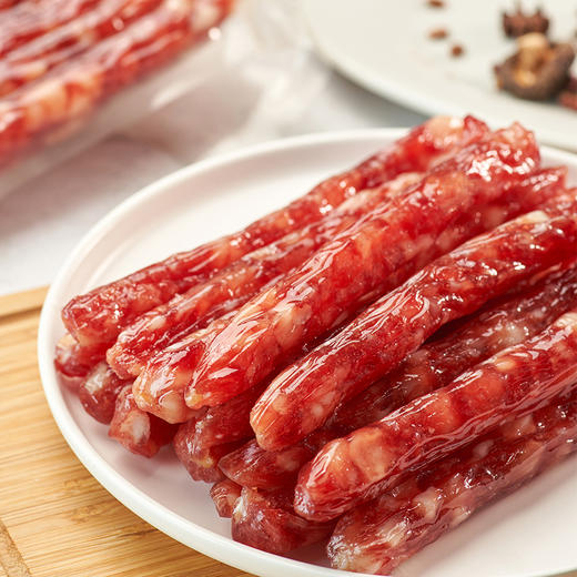 广州酒家 鲜生特级腊肠2袋二八秋之风广式腊味广味香肠广东特产送礼 商品图3