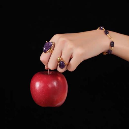 2楼Fellala/翡拉拉「糖果」紫水晶925银指戒货号925430802吊牌价1799现价1619 商品图3