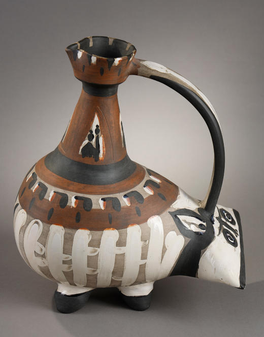 【已售】独角鹿西洋古董1954年代西班牙艺术巨匠毕加索与法国Madoura工坊合作出品限量装饰陶瓶「Tarasque 塔拉斯克」 商品图4