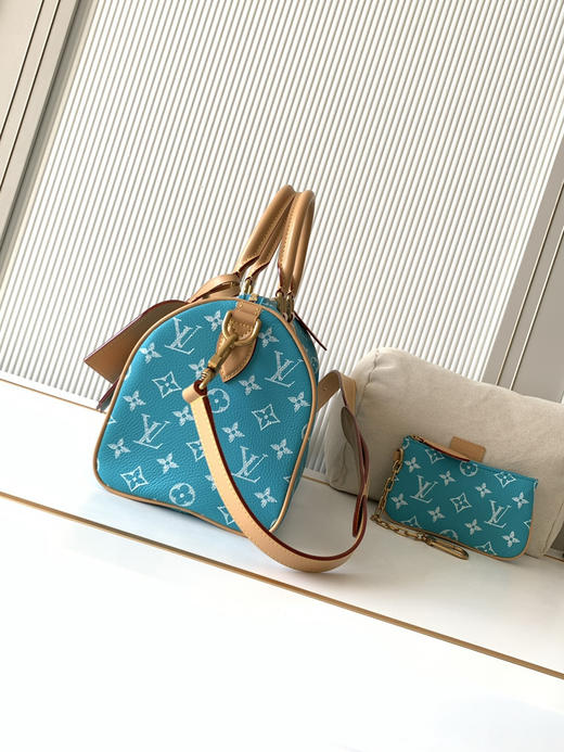 秋冬特惠💰1600 渠道级LV【全钢五金 MB163c01变码芯片】te级LV 全套包装 M11561湖水绿 本款Speedy P9 Bandoulière25手袋 商品图1