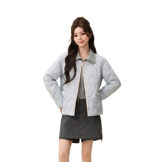 女士1002泡芙羽绒系列 圆领轻薄羽绒服 90鸭绒（常熟羽绒服工厂购） 商品图4