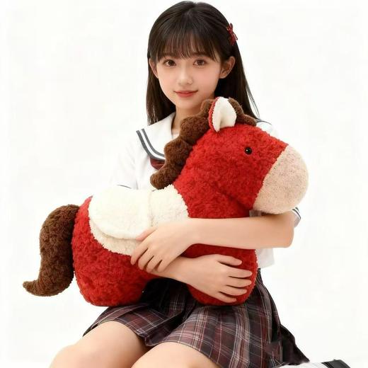 新年🎁【新款马年抱枕 】异形毛绒玩偶 沙发客厅春节装饰摆件 小宝马靠枕送礼物 商品图1