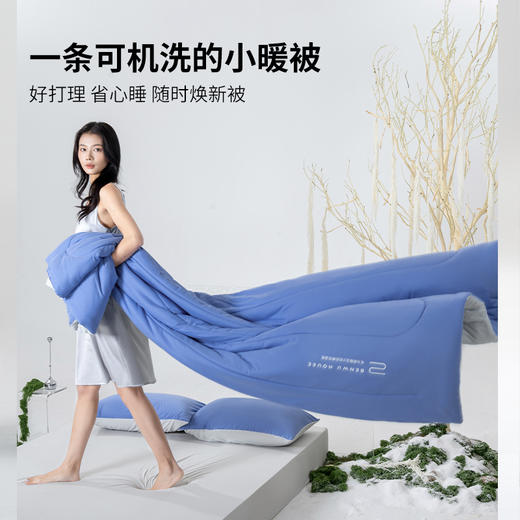本屋创品小暖被加厚保暖春秋冬被可机洗四季通用阻螨7A抗菌被芯 商品图4