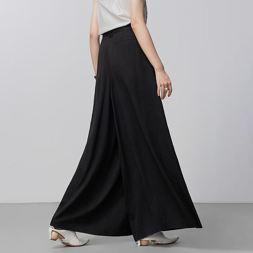 【林栖设计小店】笔墨花事生活在左醋纤阔腿裤垂顺裤裙百搭显瘦2026早春新款花仙子裤子女1961103 商品图7