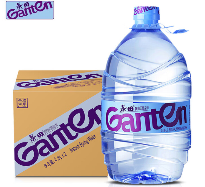 景田饮用天然泉水4.6L*2（南馨苑自提）