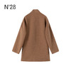 N°28 冬款山羊绒双扣大衣女秋冬宽松呢子外套 8855A1D535  商品缩略图1