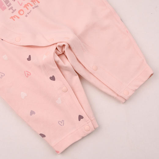 棉果果春季新品女宝卡通可爱5A抗菌纯棉爬衣偏襟连体衣M121720226012 商品图4