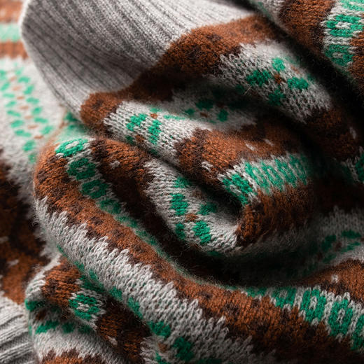 S·Y·C【LP雪景】重磅重工绞花加厚100纯山羊 绒毛衣女CYR240273 商品图4