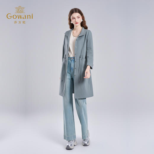 【绵羊毛】乔万尼秋冬新款绵羊毛大衣重磅羊毛收腰保暖外套EI4A571 商品图3