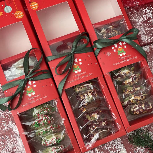 圣诞限定！好玩又好吃的小饼干！圣诞花环曲奇饼干 酥脆喷香110g/盒（10个） 商品图4