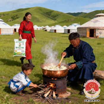 鑫乐雪花饺子粉10斤 内蒙河套平原饺子粉 中筋面粉 水饺粉 /粮油调味 /面粉 /通用粉 商品图1