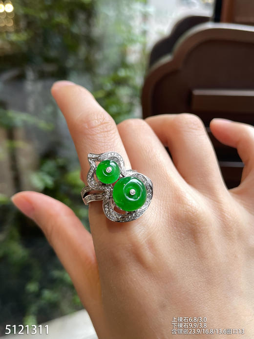 5121311，平安扣戒指。具体价格微信咨询 商品图5