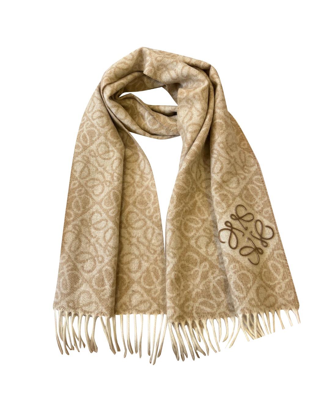 女款羊毛羊绒提花围巾zh014