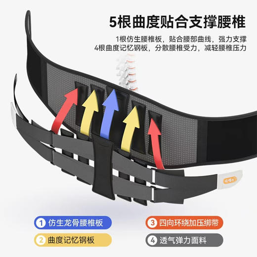 「抖音同款！升级新款」宋博士护腰带透气保暖护腰腰椎间盘专用腰肌劳损缓解矫形 商品图2