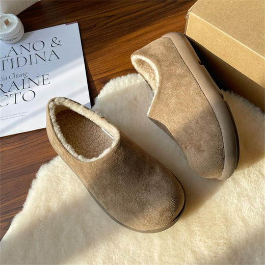 XGXC 小土豆勃肯鞋女鞋 | 加绒设计、温暖舒适、慵懒休闲、秋冬出行百搭 商品图2