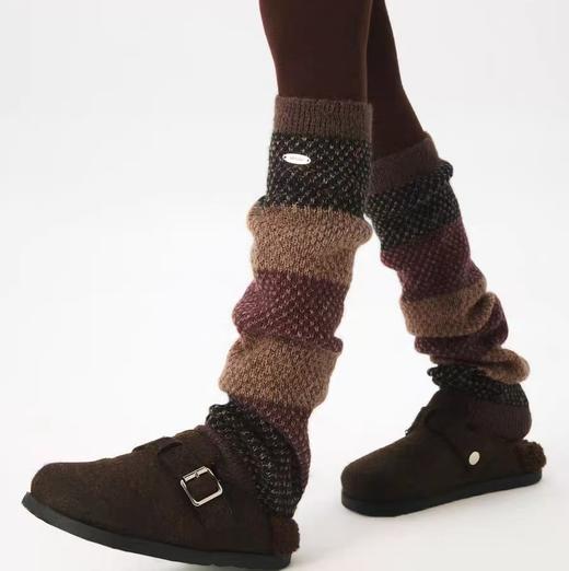 4楼Eubelle欧蓓 上森派系渐变羊毛袜套堆堆小腿袜套 秋冬款 美拉德风 活动价：139.9元 商品图0