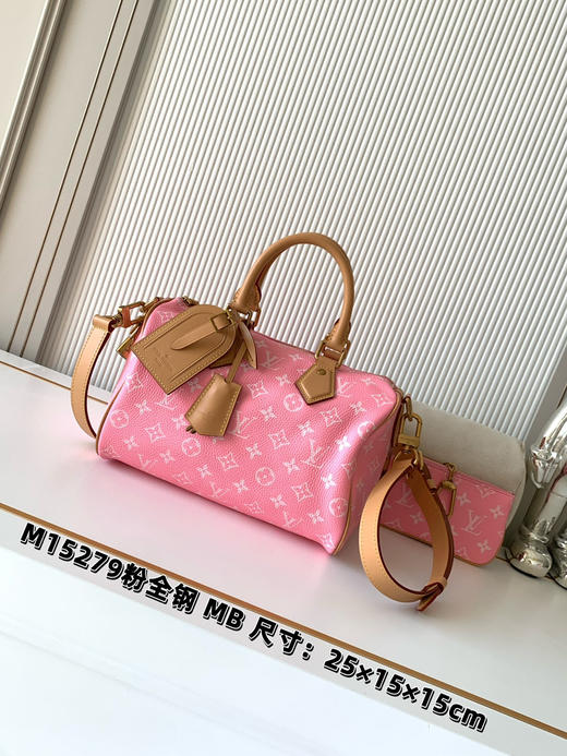 秋冬特惠💰1600 渠道级LV【全钢五金 MB163c01变码芯片】te级LV 全套包装 M15279 本款Speedy P9 Bandoulière25手袋 商品图0