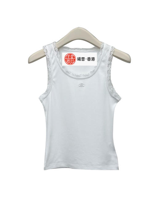 女款修身丝绵蕾丝边背心ba008 商品图0