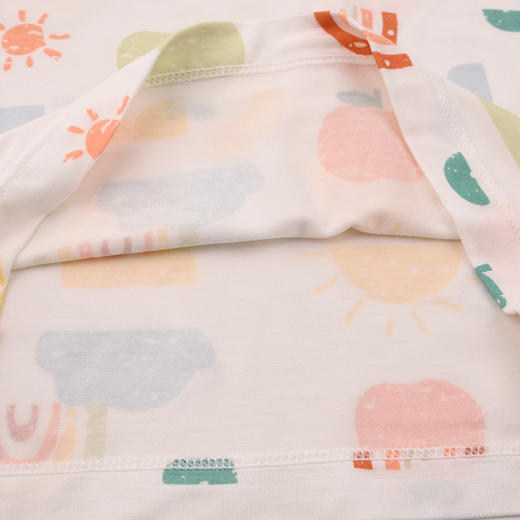 棉果果春季新品男宝女宝满印柔软舒适莫代尔套头套装M101302426007 商品图2