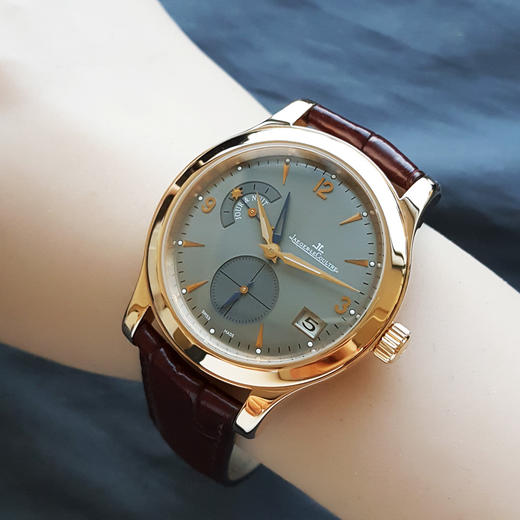 【95新】Jaeger-LeCoultre积家Q1622420自动机械机芯日期显示、双时区显示、昼夜显示40mm（男款）大师系列18k玫瑰金031125TJ18 商品图7