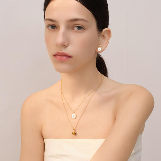 【微信专享款】ARSIS｜秘密花园系列 虎眼纳财麻花吊坠项链 商品图7